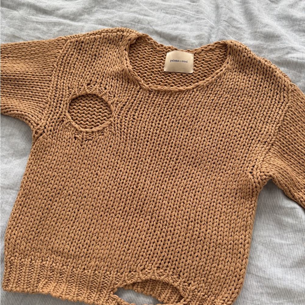 PALOMA WOOL
Renzo Circle Aperture Jumper In Sand